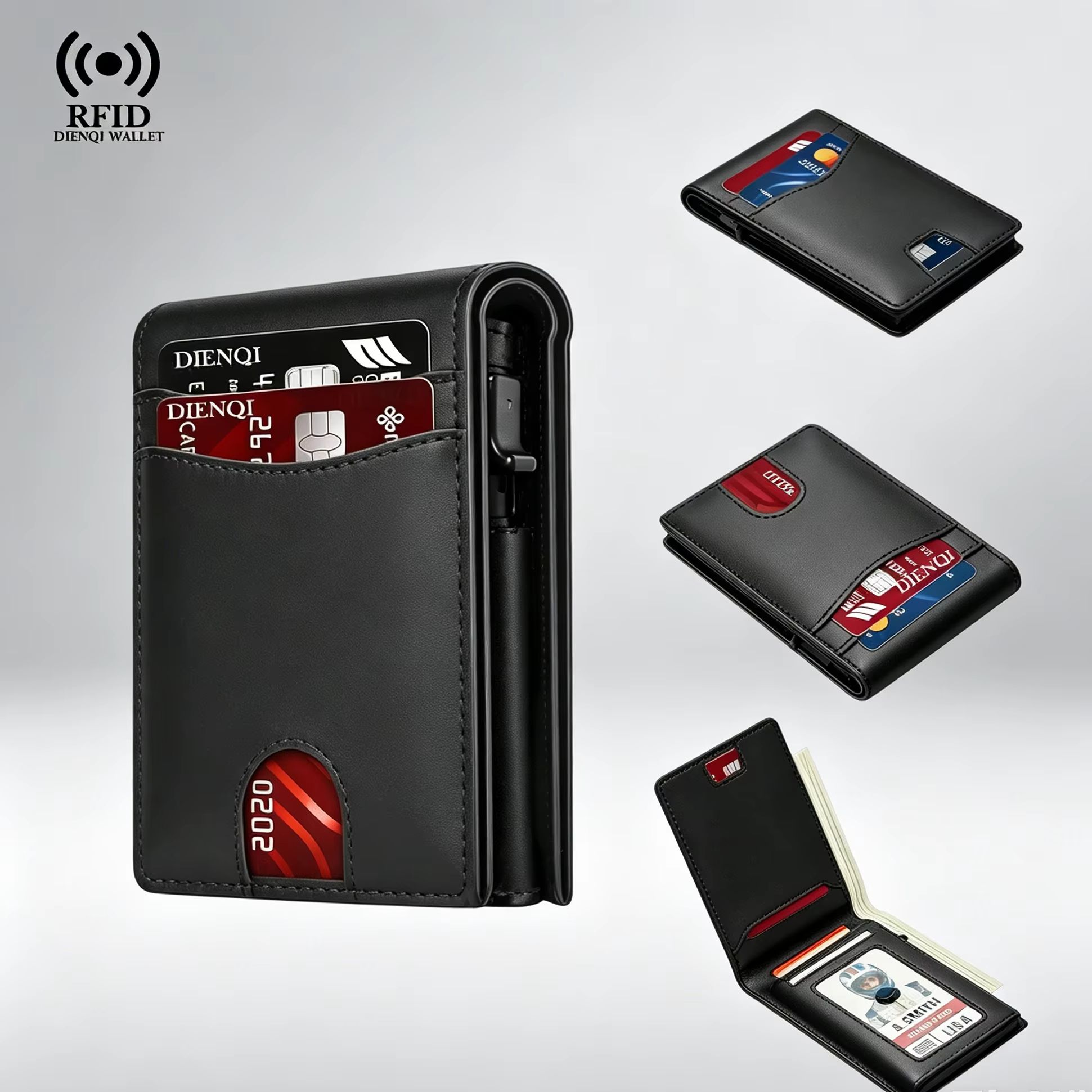 Index Card Holder - محفظة رجالية فاخرة لحمل بطاقات الأعمال