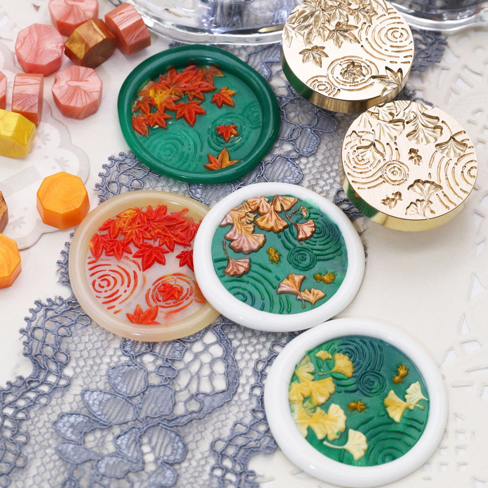 Wax Seal Stamp Set - 25 مللي متر الزهور ختم من