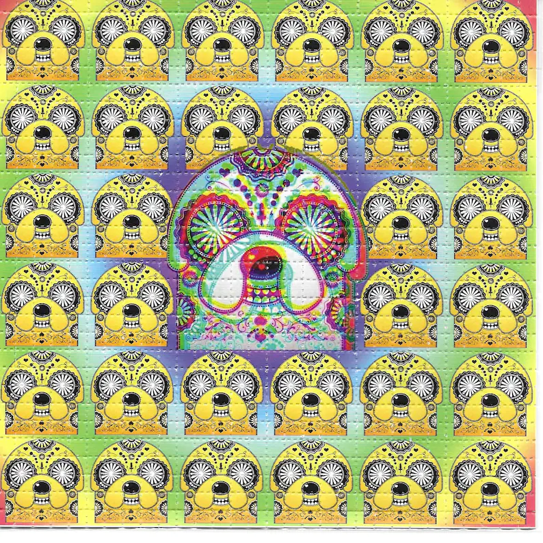 Ink Blotter Paper - مجنون الوقت مخدر LSD حمض الحرة