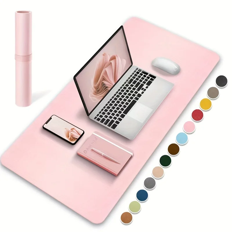 Leather Desk Pad - قطعة واحدة كبيرة الحجم 600*300 مم،