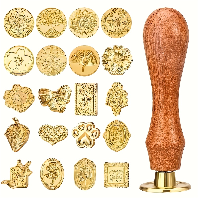 Wax Seal Stamp Set - مجموعة أختام شمعية من 21 قطعة