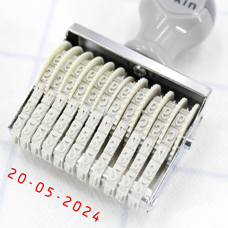 Rubber Date Stamp - ختم رقمي محمول 8/10 رقم ،