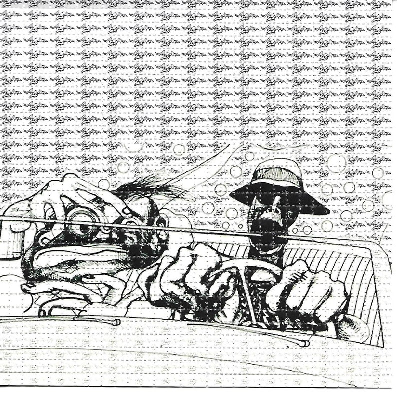 Ink Blotter Paper - هنتر في فيغاس مخدر LSD/حمض الحرة