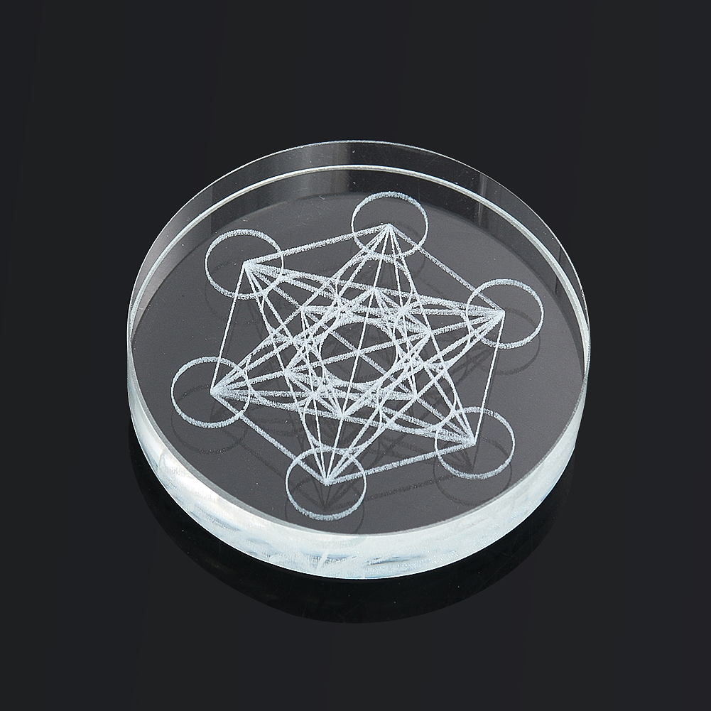 Paper Weight Crystal - ميتاترون مكعب كريستال عرض موقف قاعدة