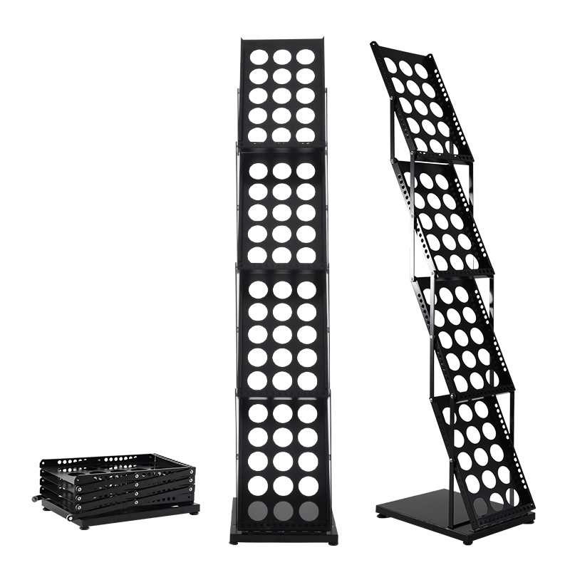 Magazine Holder Rack - للطي المعادن كتيب مجلة كتالوج الأدب