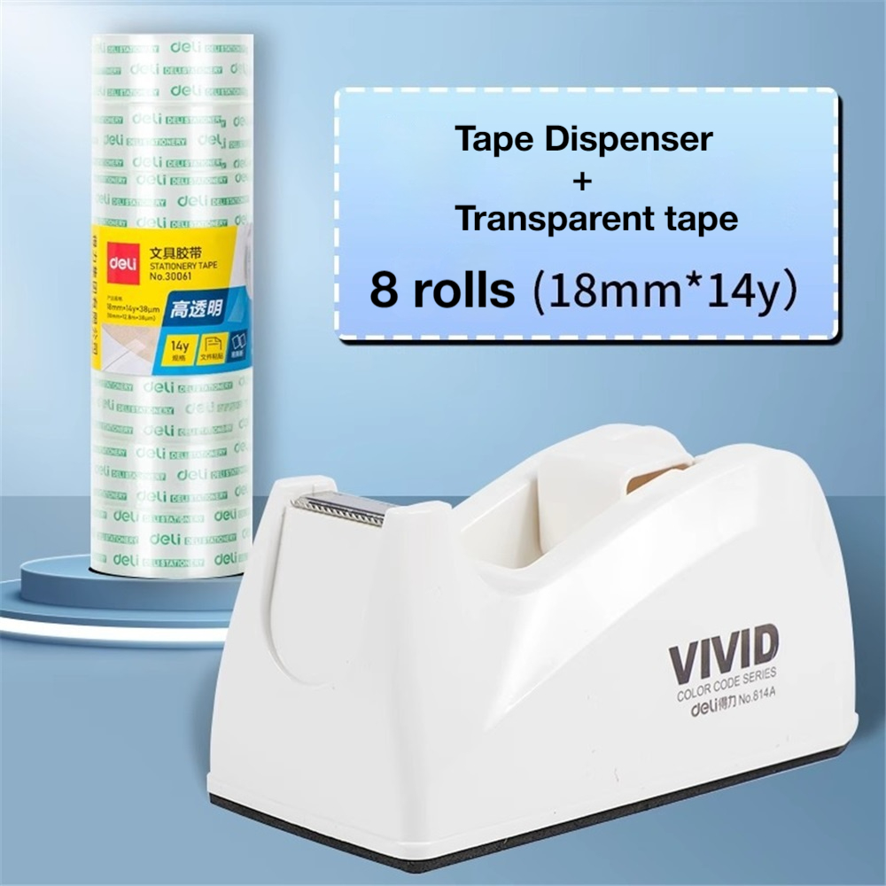 Tape Dispenser Weighted - موزع شريط لاصق للمكتب مع 8