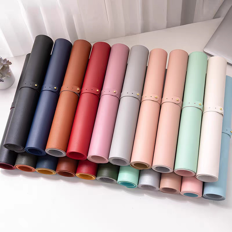 Leather Desk Pad - سجادة طاولة ناعمة وقابلة للطي -