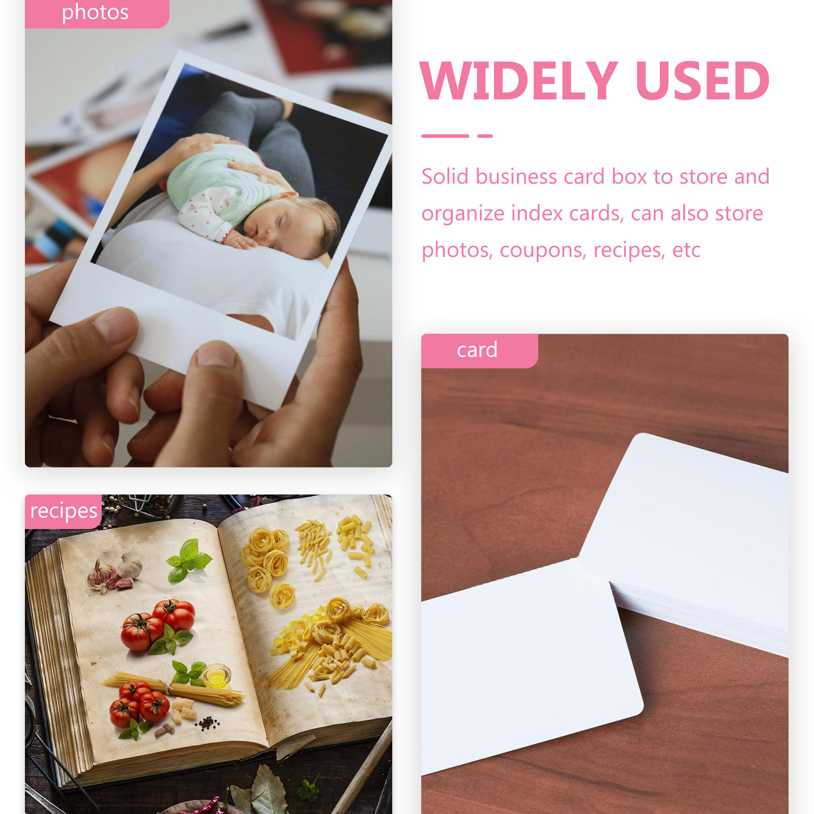 Card Index Box - صندوق بطاقات عمل من الألومنيوم، حامل