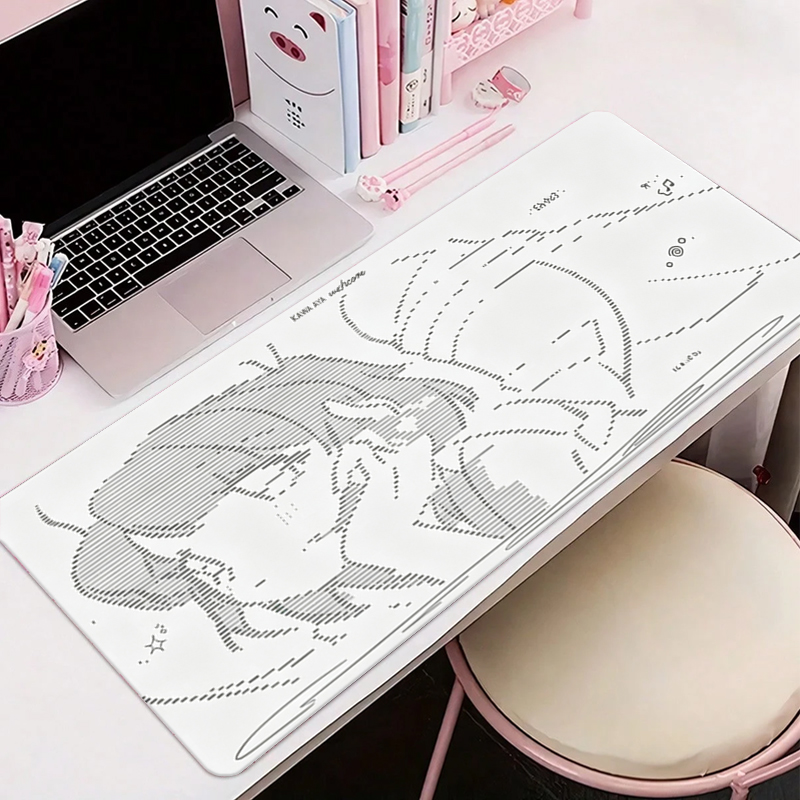 Leather Desk Pad - لوحة ماوس جلدية كبيرة بتصميم أنمي