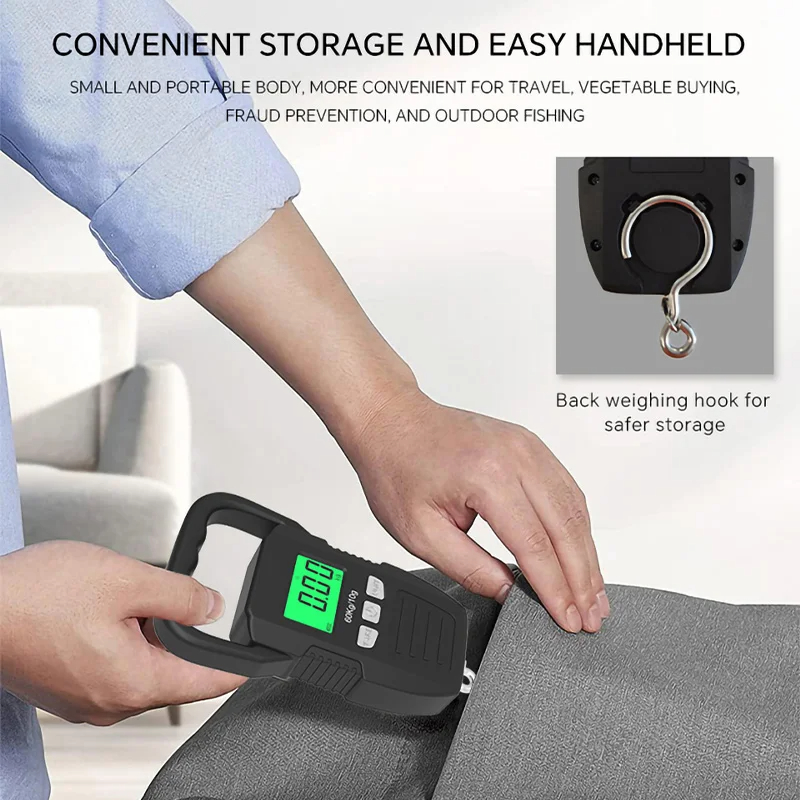 60 كجم/10 جرام LCD ميزان معلق  - مراجعة Tape Dispenser Weighted وسعره