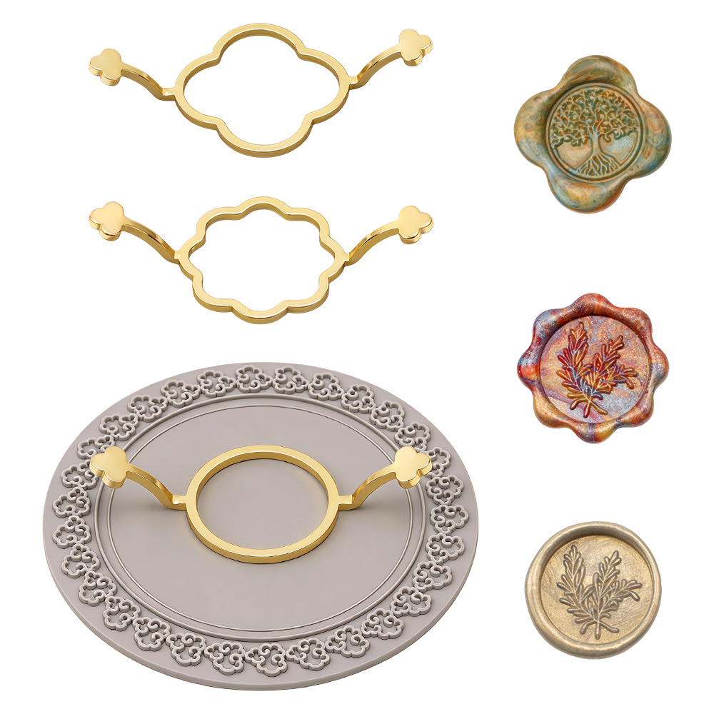 مجموعة من 3 قوالب أختام شمعية  - مراجعة Wax Seal Stamp Set وسعره
