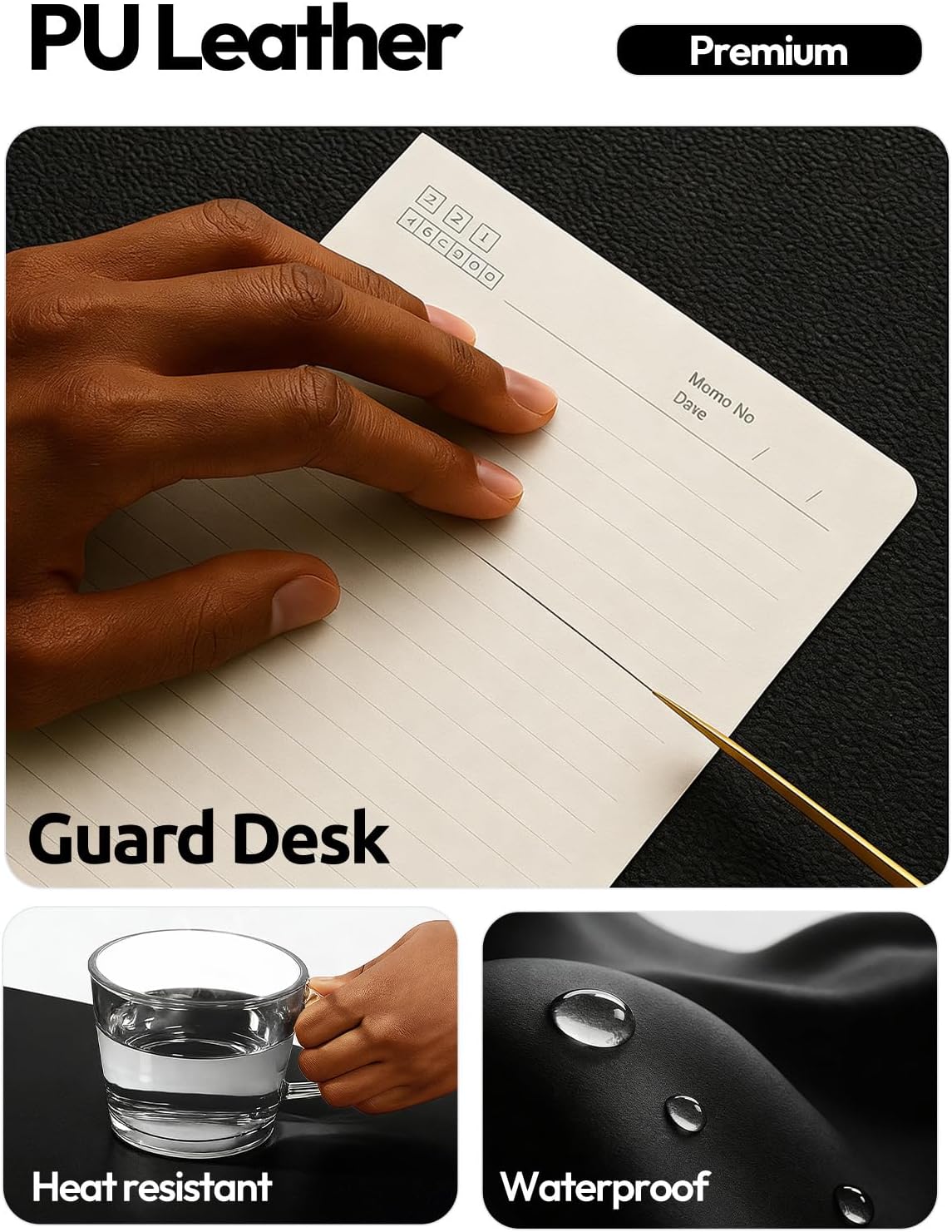واقي مكتب كبير من الجلد الصناع - مراجعة Leather Desk Pad وسعره