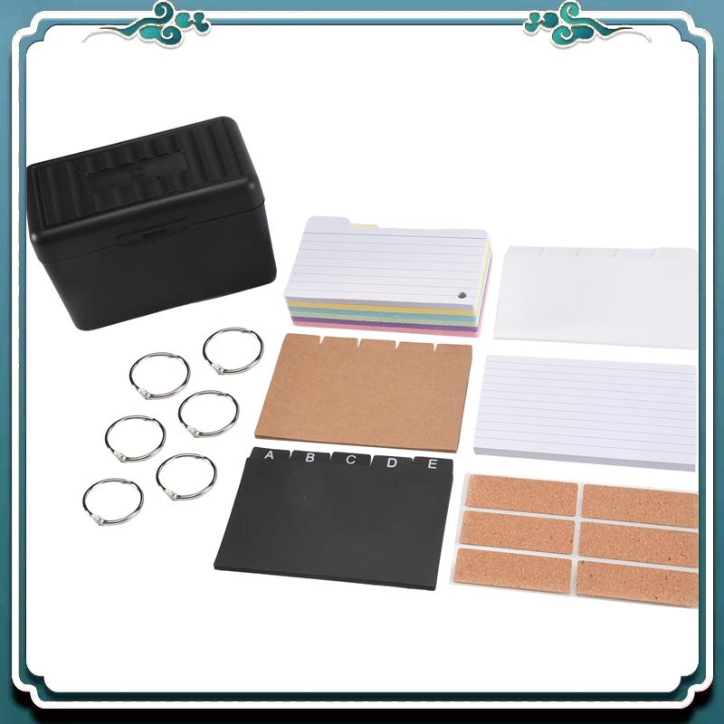 مجموعة حاملات بطاقات الفهرسة،  - مراجعة Card Index Box وسعره