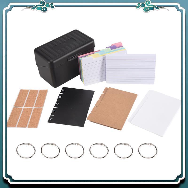 مجموعة حاملات بطاقات الفهرسة،  - مراجعة Card Index Box وسعره