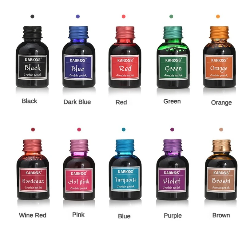 10/1 قطعة 30 مللي ألوان مختلفة - مراجعة Fountain Pen Bottled Ink وسعره