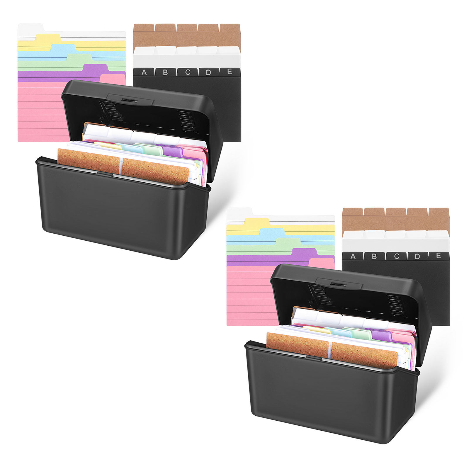 مجموعتان من صناديق تخزين البطا - مراجعة Card Index Box وسعره