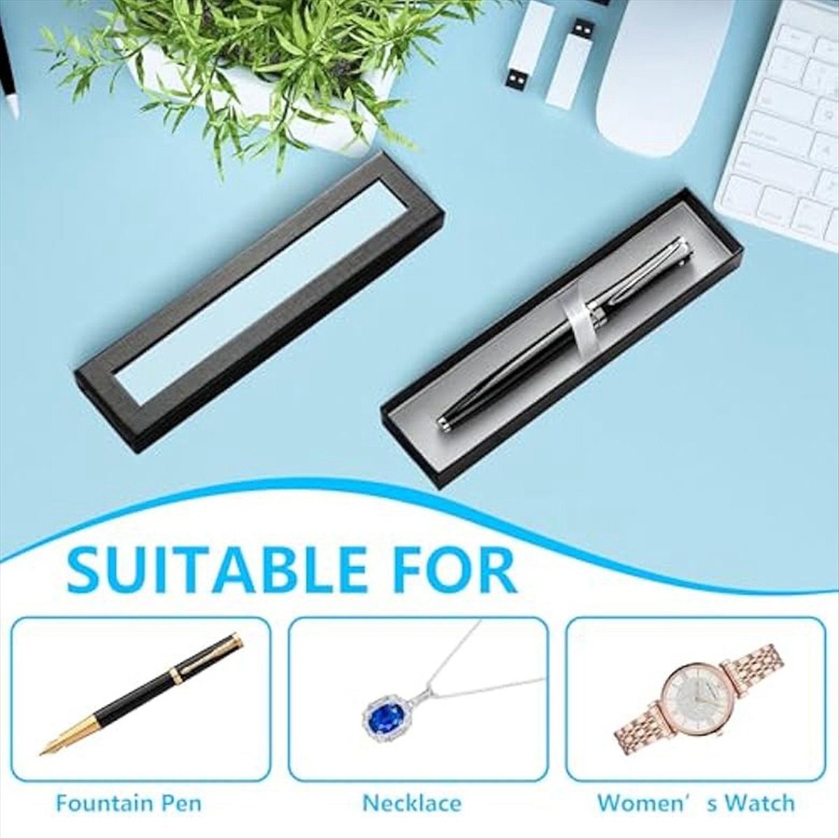علب هدايا أقلام فارغة بغطاء شف - مراجعة Pen Rest Single وسعره