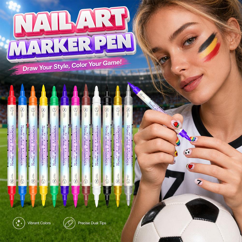 قلم فن الأظافر ثنائي الرأس بـ  - مراجعة Correction Pen Fine وسعره
