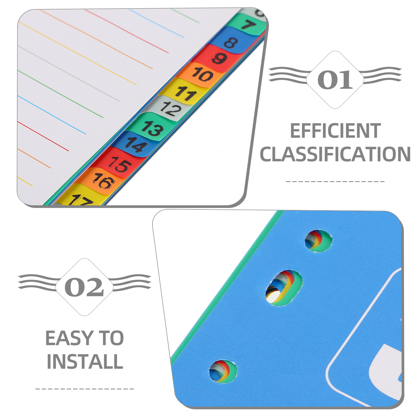 مجموعة واحدة من فواصل الأرقام  - مراجعة Tab Divider A4 وسعره
