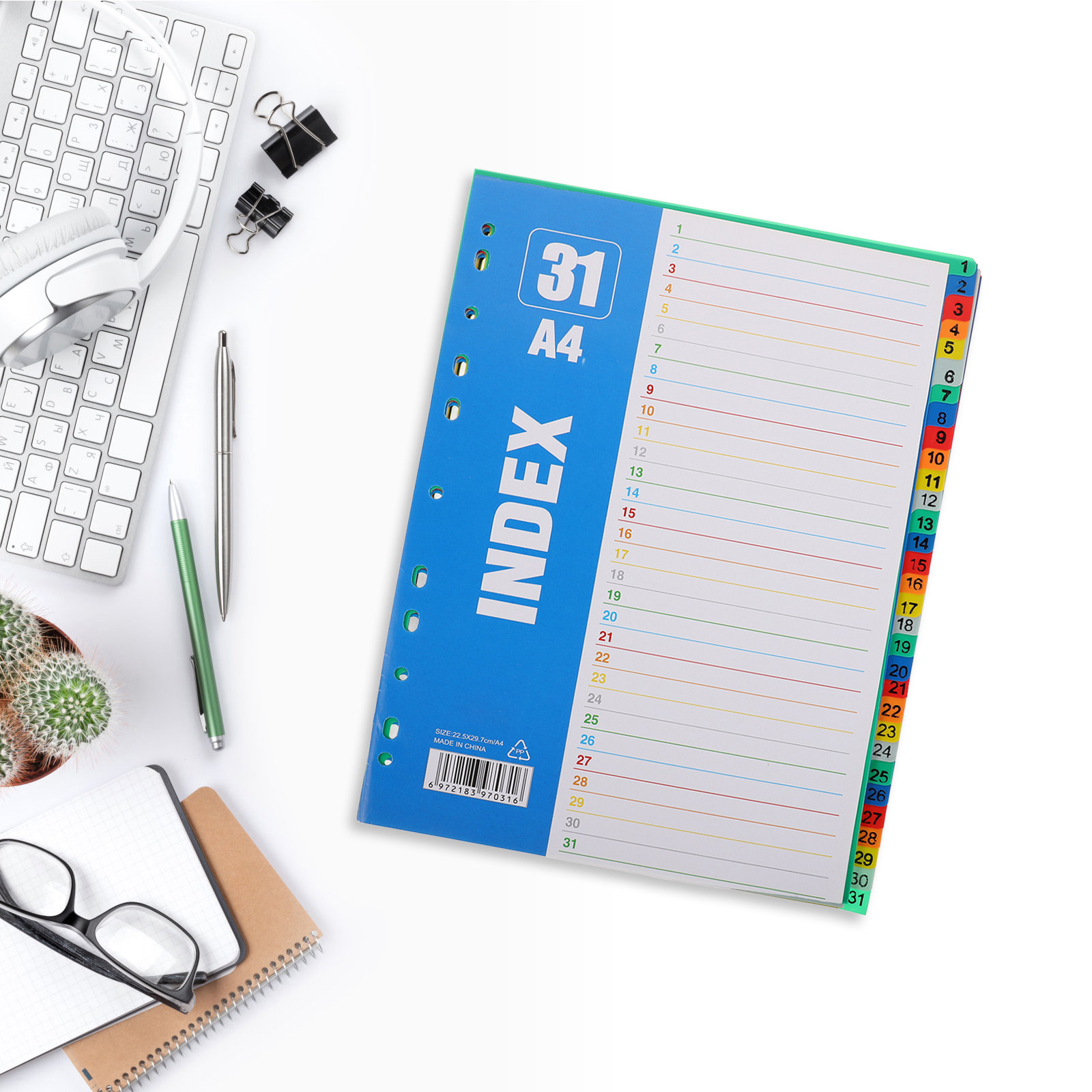 مجموعة واحدة من فواصل الأرقام  - مراجعة Tab Divider A4 وسعره