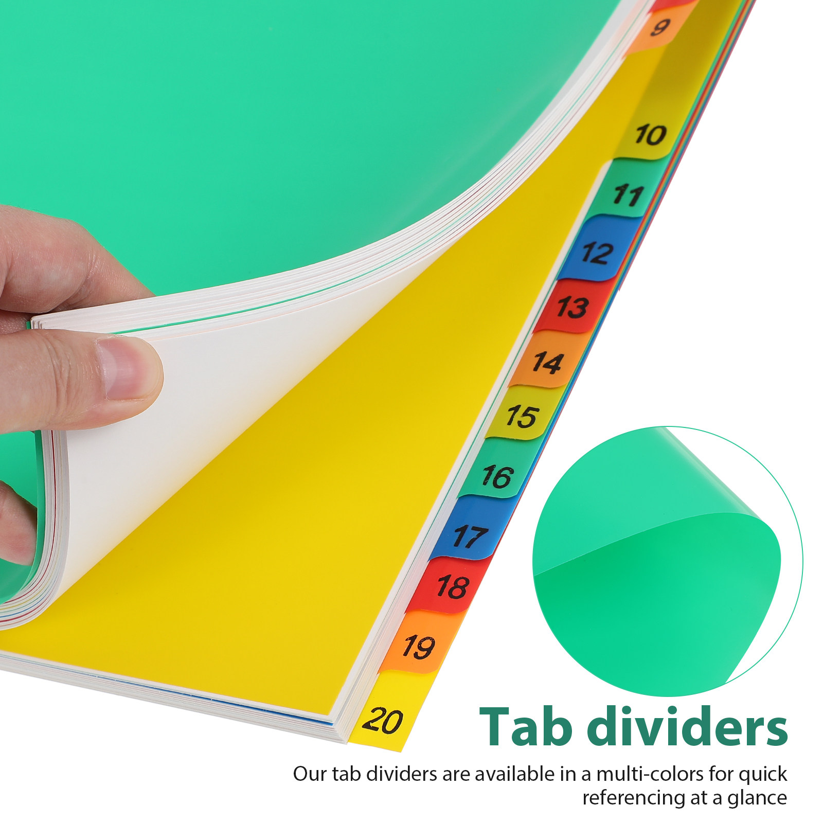فواصل بلاستيكية ملونة مقاس A4  - مراجعة Tab Divider A4 وسعره