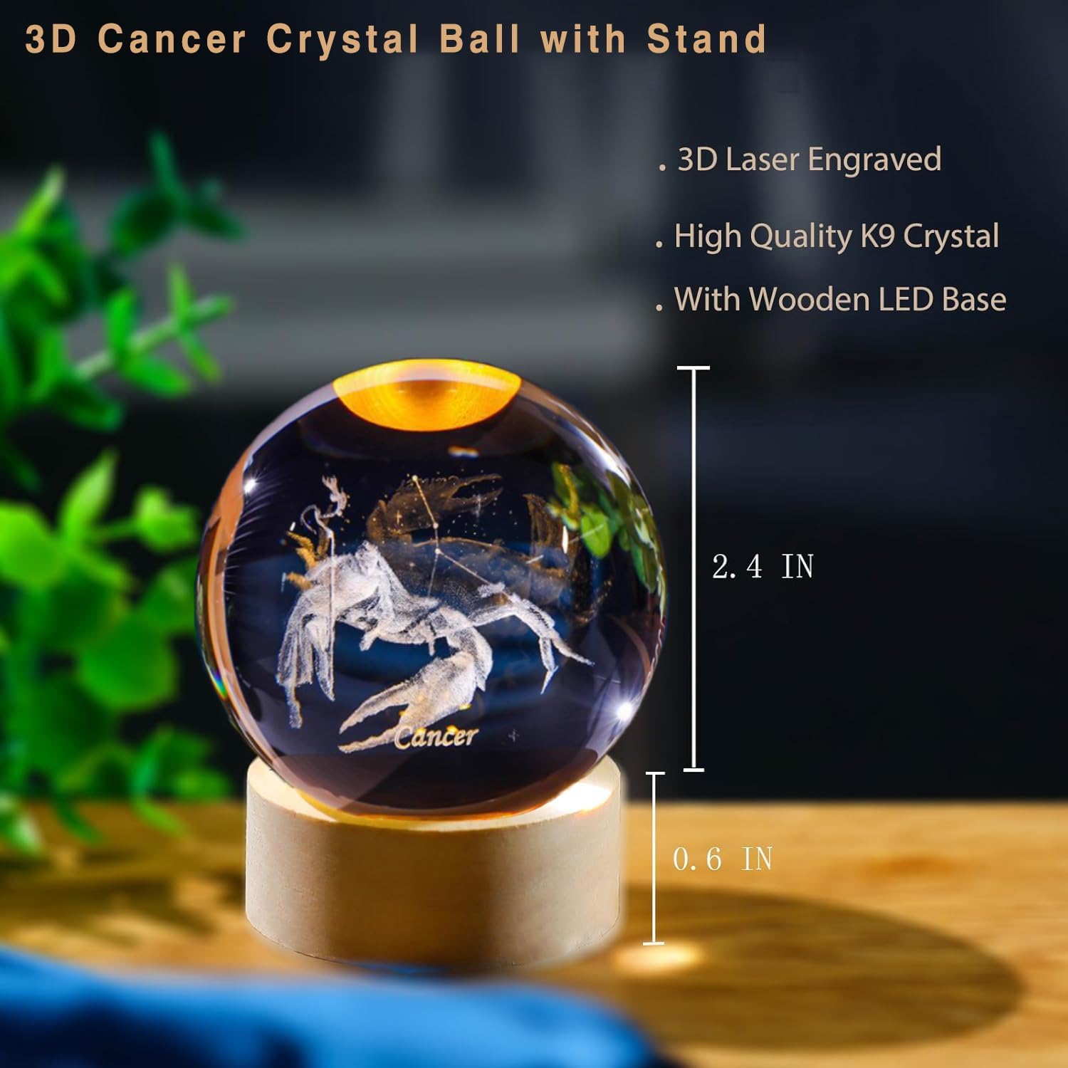 كرة كريستال كوكبة السرطان ثلاث - مراجعة Paper Weight Crystal وسعره
