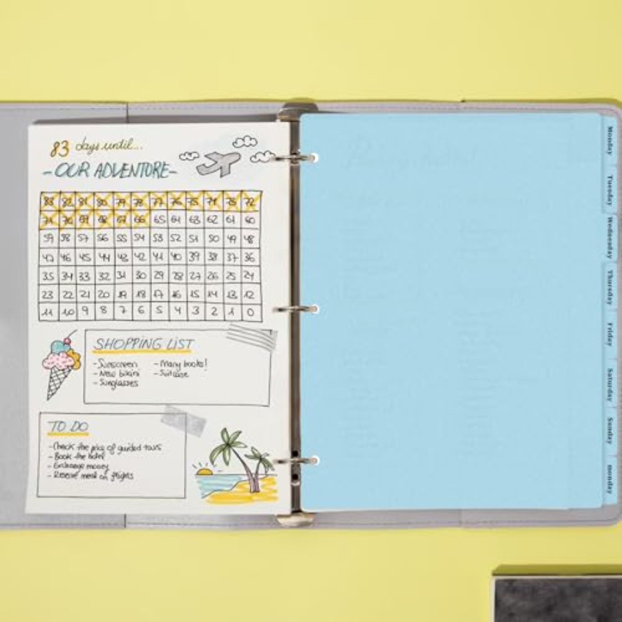 فواصل مجلدات بلاستيكية متينة ب - مراجعة Tab Divider A4 وسعره