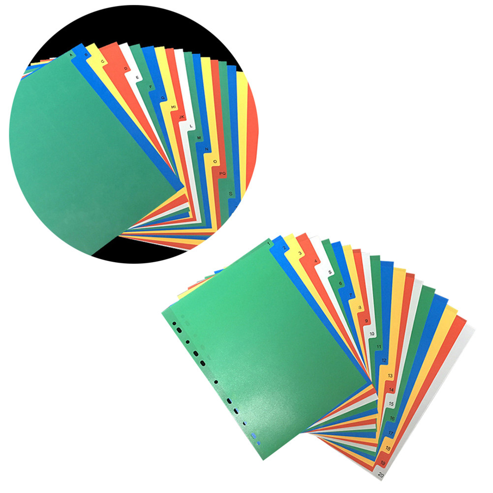 40 قطعة من فواصل الفهرسة الملو - مراجعة Tab Divider A4 وسعره