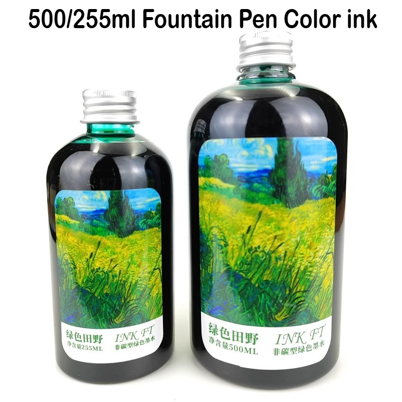 500 مللي/255/50 مللي 24 ألوان  - مراجعة Fountain Pen Bottled Ink وسعره