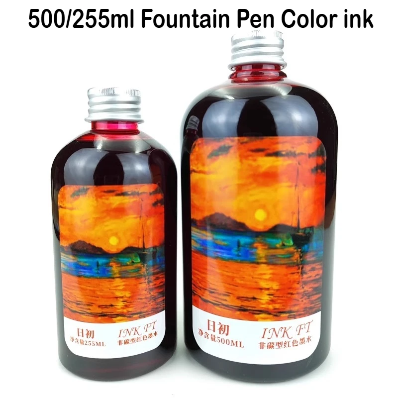 500 مللي/255/50 مللي 24 ألوان  - مراجعة Fountain Pen Bottled Ink وسعره