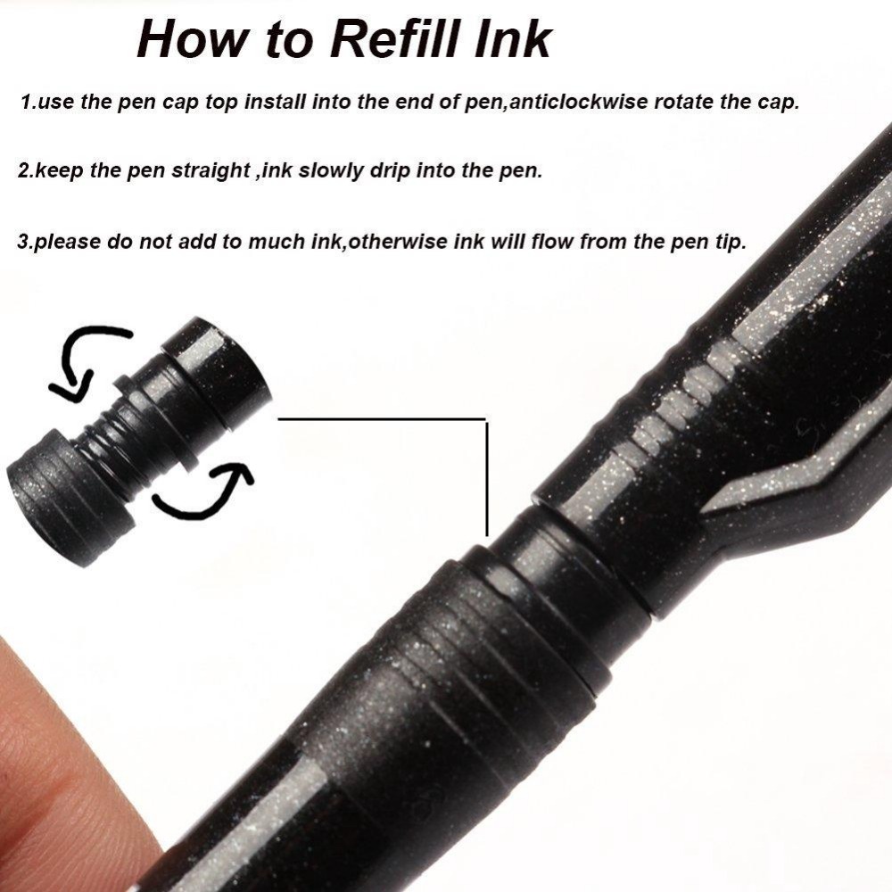قلم الخط ذو طرف رفيع وفرشاة مت - مراجعة Correction Pen Fine وسعره
