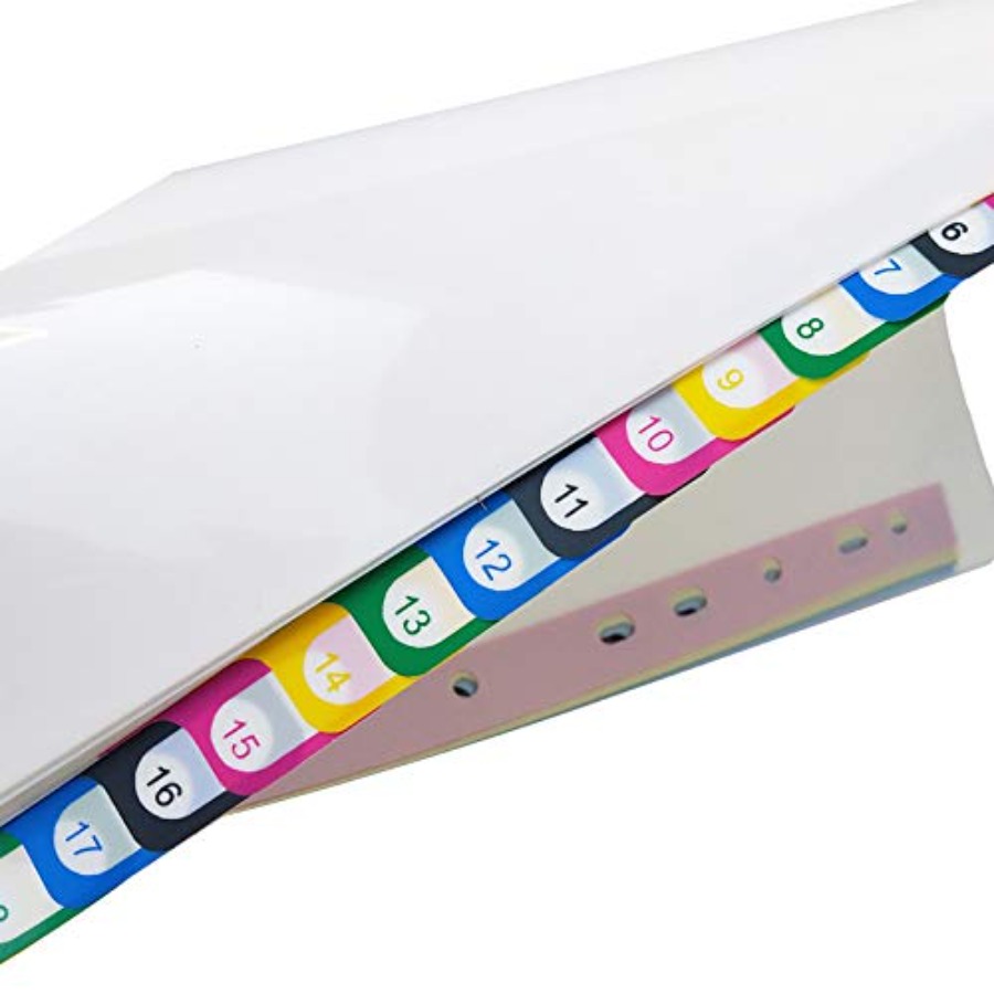 فواصل بلاستيكية لملفات A4 مع أ - مراجعة Tab Divider A4 وسعره
