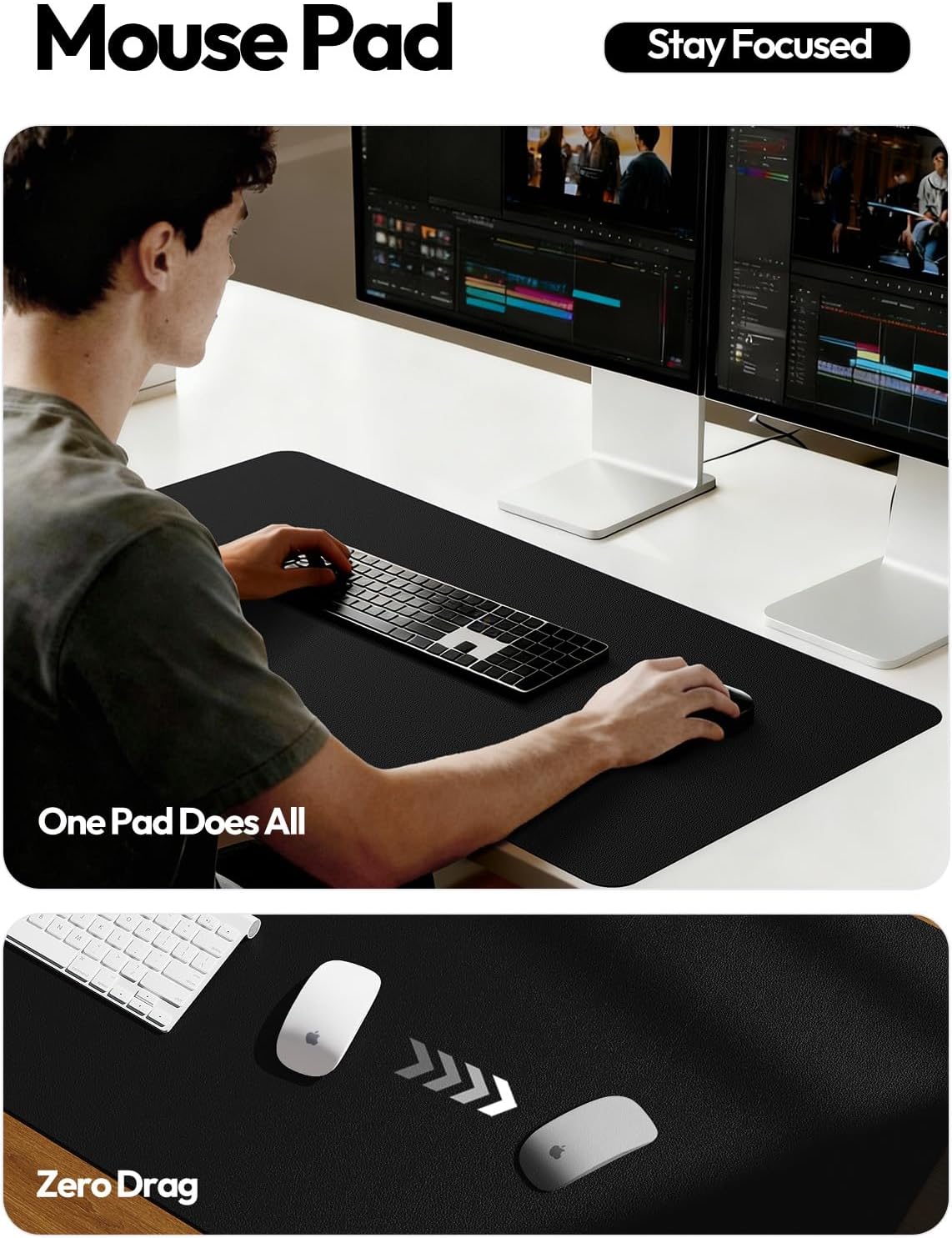 واقي مكتب كبير من الجلد مقاس 2 - مراجعة Leather Desk Pad وسعره