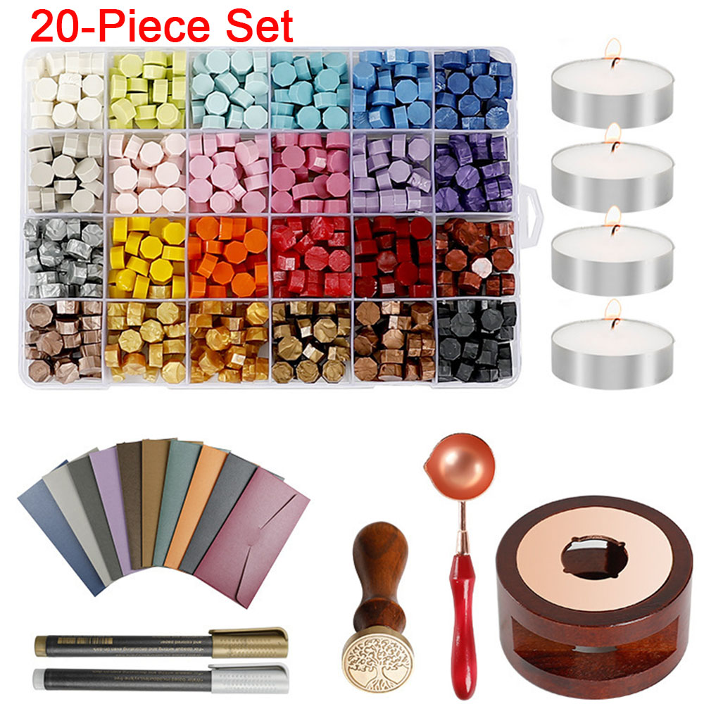 مجموعة أختام شمعية 20 قطعة/مجم - مراجعة Wax Seal Stamp Set وسعره