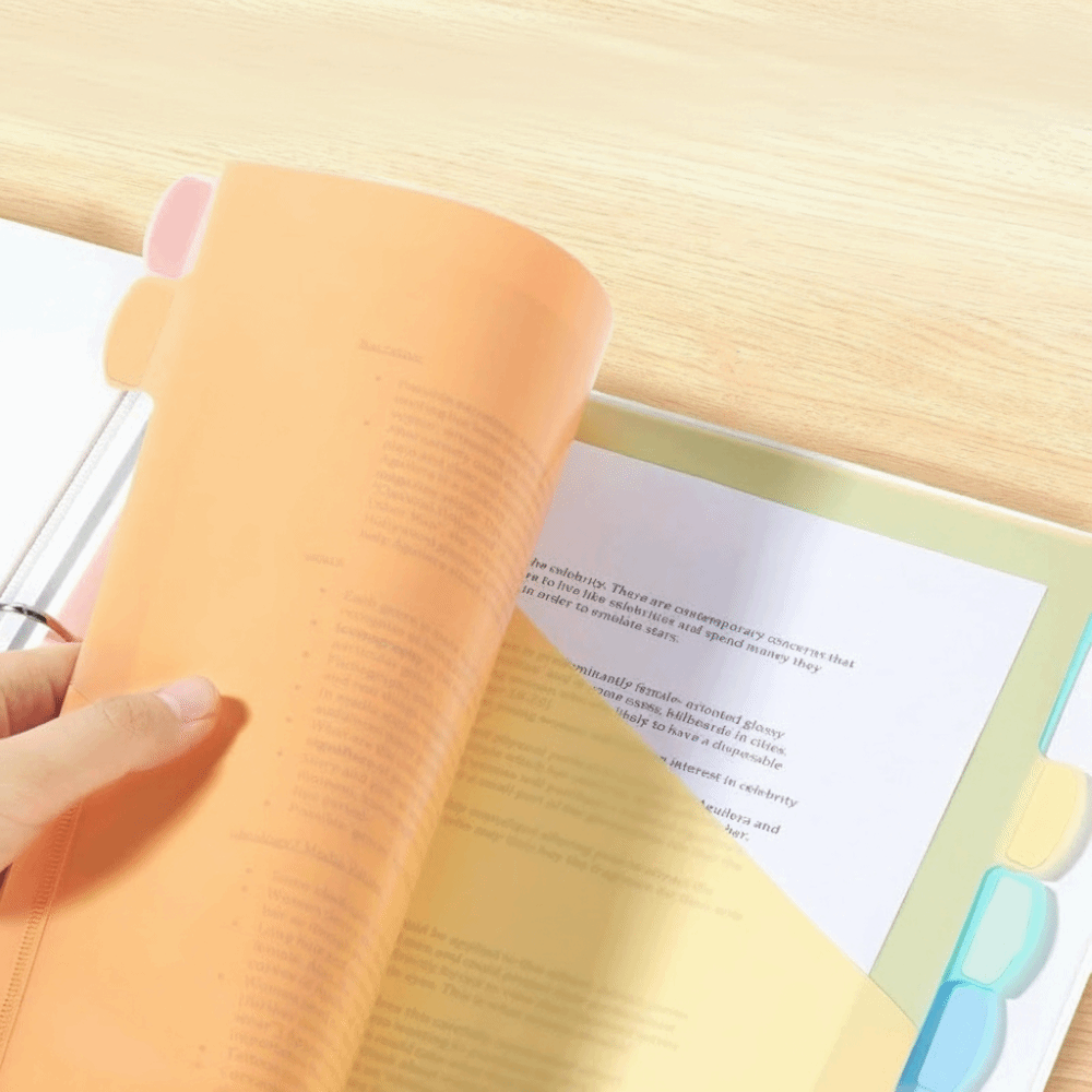 8 قطع فواصل ملفات بلاستيكية A4 - مراجعة Tab Divider A4 وسعره