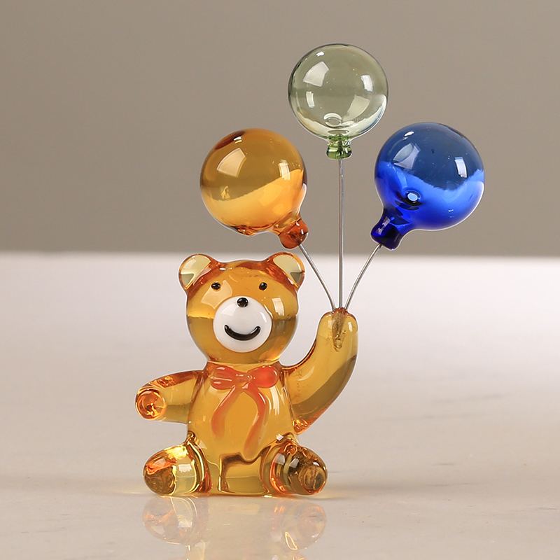 تمثال دب كريستالي مع 3 بالونات - مراجعة Paper Weight Crystal وسعره