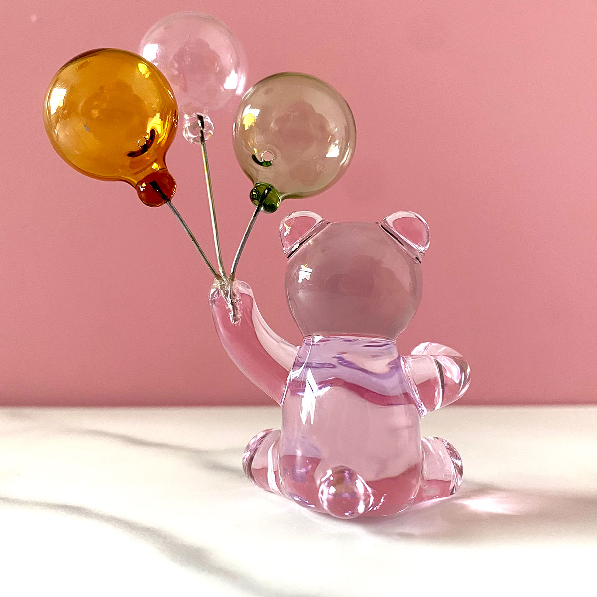 تمثال دب كريستالي مع 3 بالونات - مراجعة Paper Weight Crystal وسعره