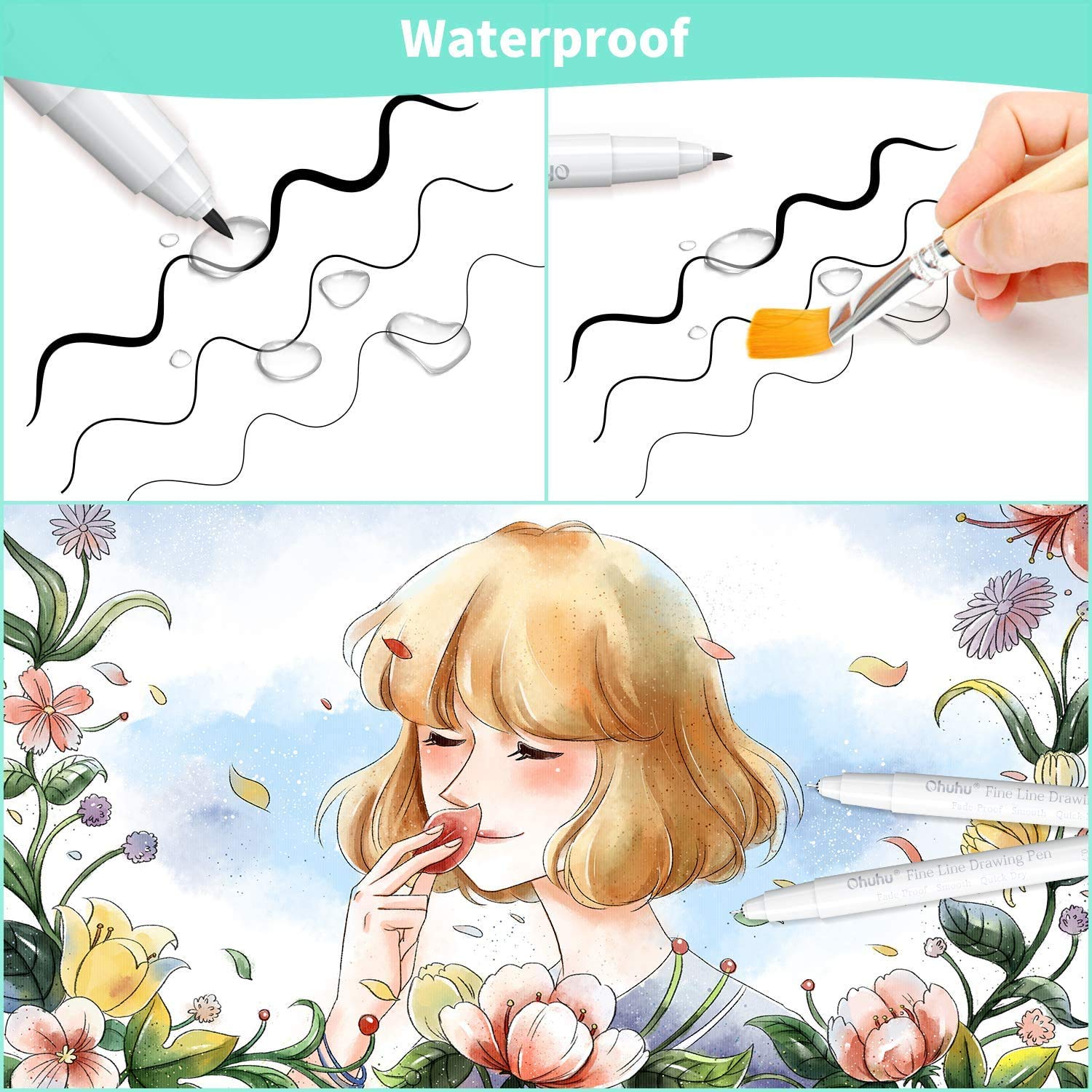Ohuhu مايكرو القلم Fineliner أ - مراجعة Correction Pen Fine وسعره