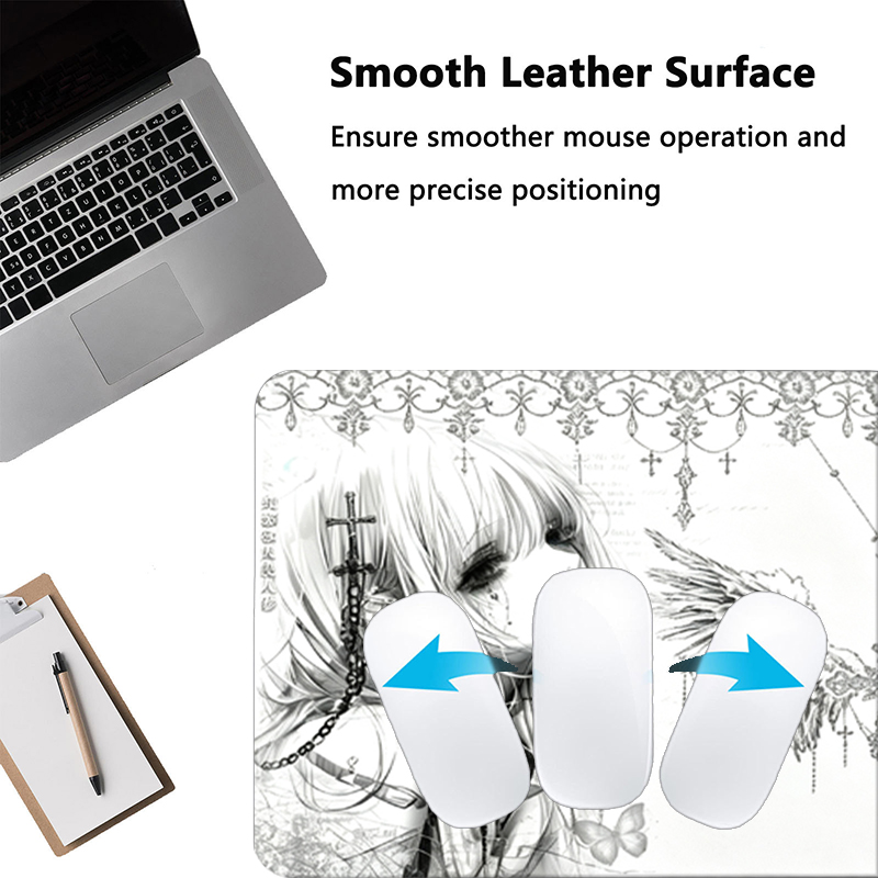 لوحة ماوس جلدية سوداء وبيضاء ب - مراجعة Leather Desk Pad وسعره