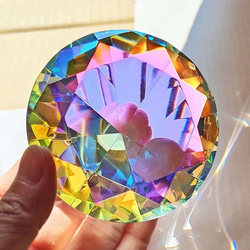 30-80 مللي متر AB الملونة K9 ك - مراجعة Paper Weight Crystal وسعره