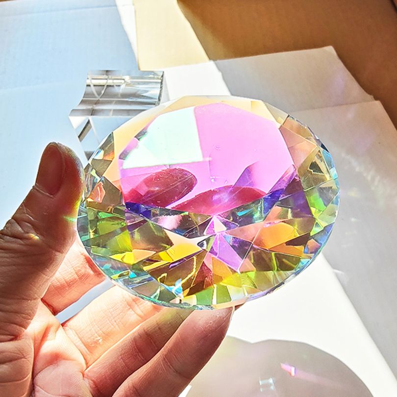 30-80 مللي متر AB الملونة K9 ك - مراجعة Paper Weight Crystal وسعره