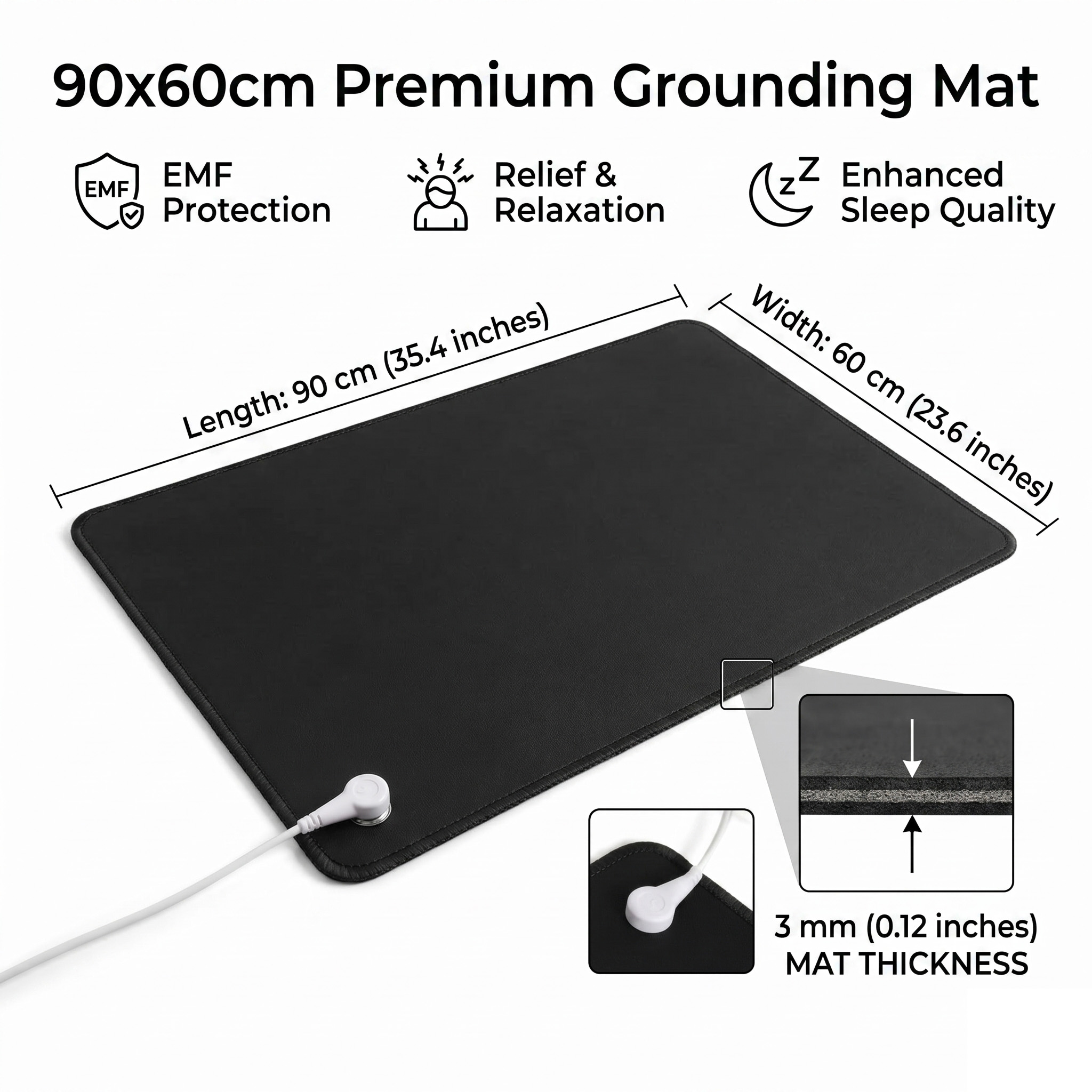 حصيرة تأريض من جلد البولي يوري - مراجعة Leather Desk Pad وسعره